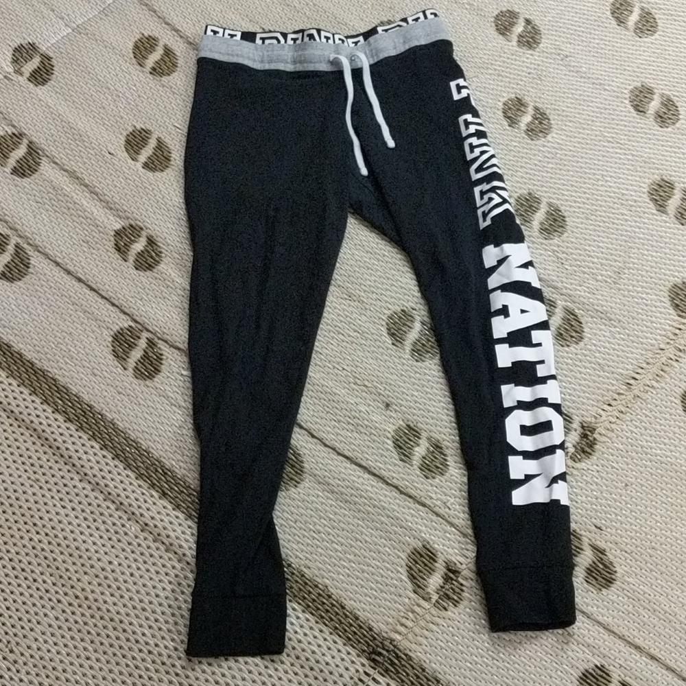 Victoria secret pink joggers leggings size medium